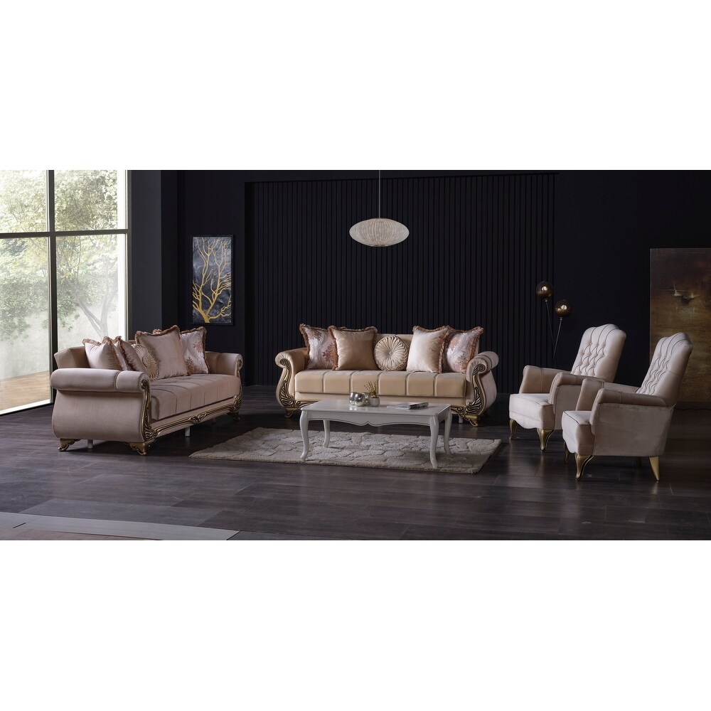 Monys 3 piece 1 Sofa  1 Loveseat And 1 Chair Living Room set