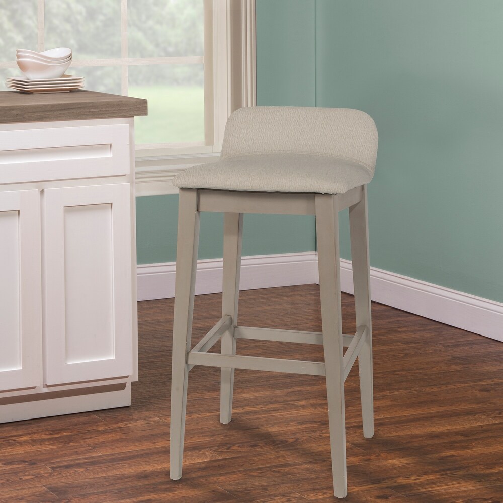 Hillsdale Furniture Maydena Distressed Gray Wood Bar Stool