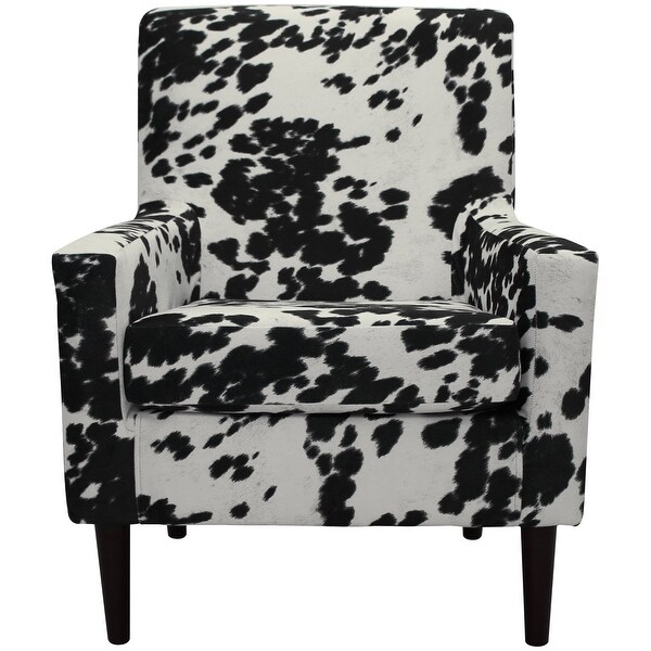 Emma Arm Chair - Cowhide Black