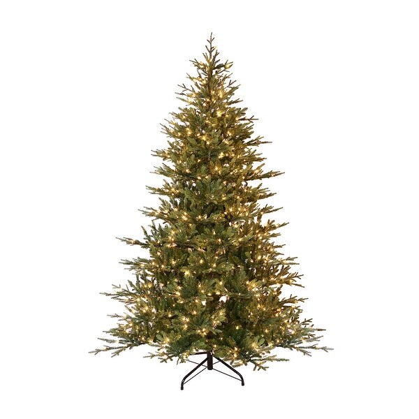 Puleo International 7.5' PreLit Balsam Fir Artificial Christmas Tree