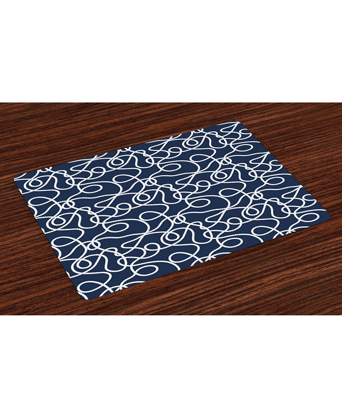 Ambesonne Place Mats Set of 4