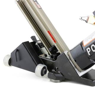 POWERNAIL 16-Gauge Flex Power Roller Pneumatic Hardwood Flooring Cleat Nailer 445FLEXPRW