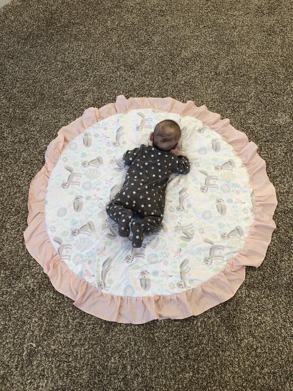 Pixie Fox Baby Round Ruffle Play Mat