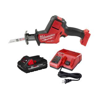 MW M18 FUEL 18V Lithium-Ion Brushless Cordless HACKZALL Reciprocating Saw with 3.0 Ah Battery and Charger 2719-20-48-59-1835