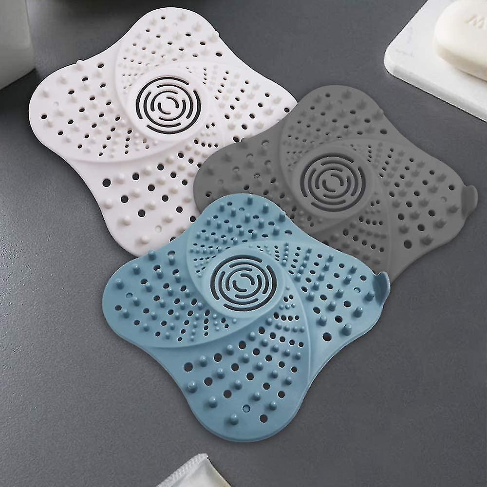 Other Sink Accessory 4 Pack Shower Drain Covers With Stickers， Rubber For Kitchen And Bathroom Sink Scrollsqy