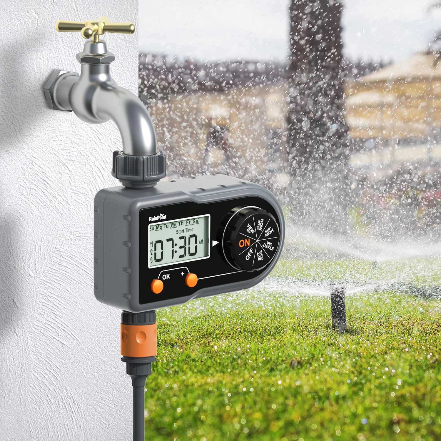 automatic digital electronic water timer system for garden