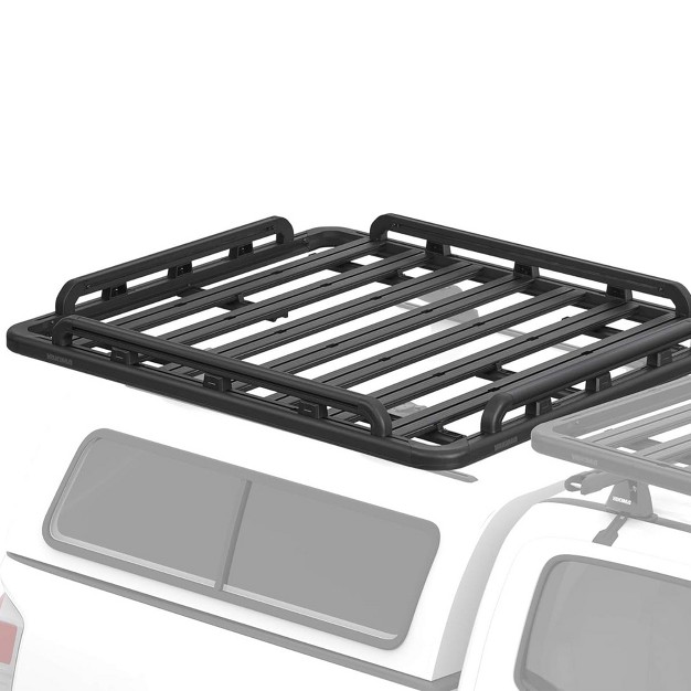 Yakima 60 By 54 Inch Aluminum Locknload Perimeter Raised Rail Kit For Roof Rack Fits Most T Slot Equipped Platforms Black Set Of 4