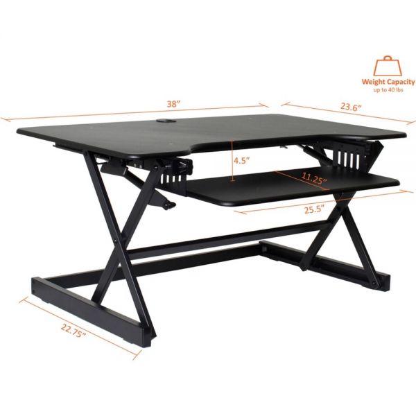 Lorell Deluxe Adjustable Desk Riser