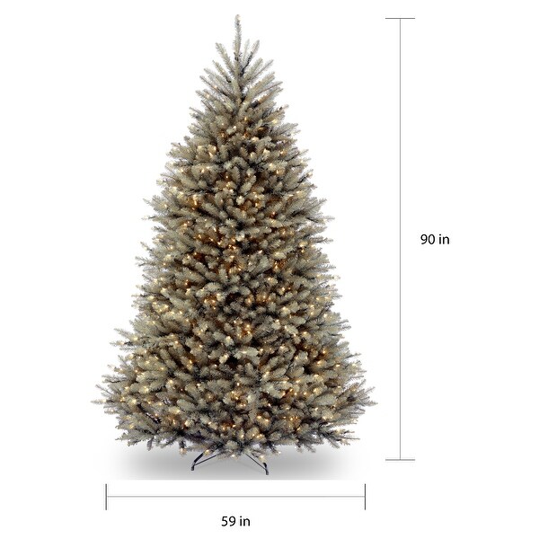 National Tree Company 7.5 ft. Dunhill Blue Fir Tree with Clear Lights