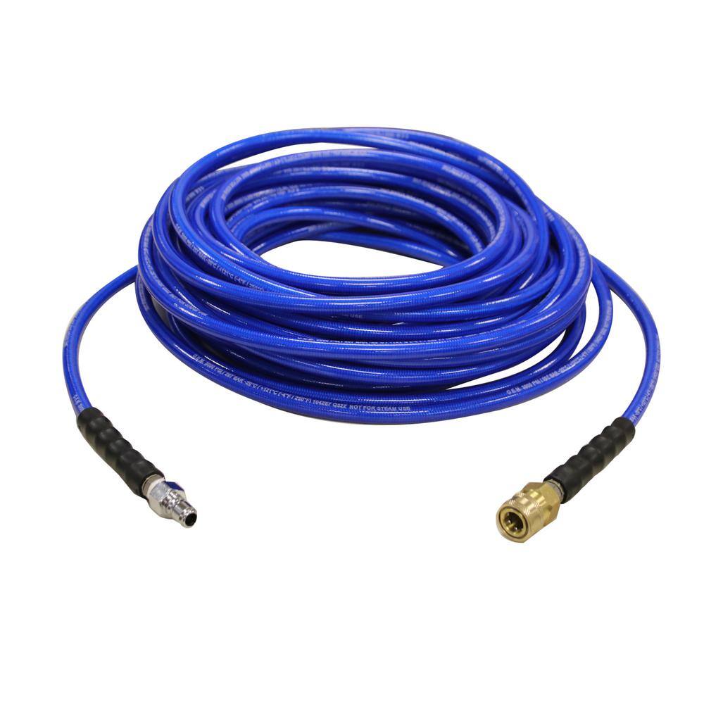 SIMPSON Carpet 14 in. x 75 ft. ReplacementExtension Hose with QC Connections for 3000 PSI Pressure Washers 30208