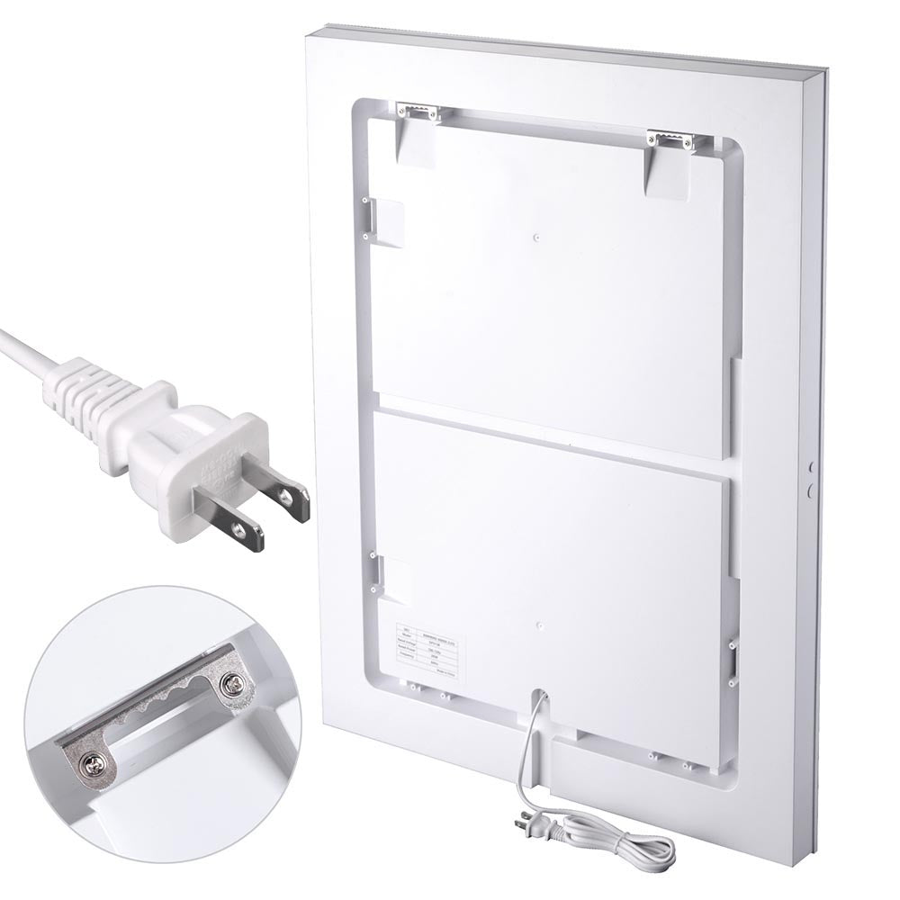 Yescom Bathroom Mirror with Light Frameless Anti-Fog Touch 32x24