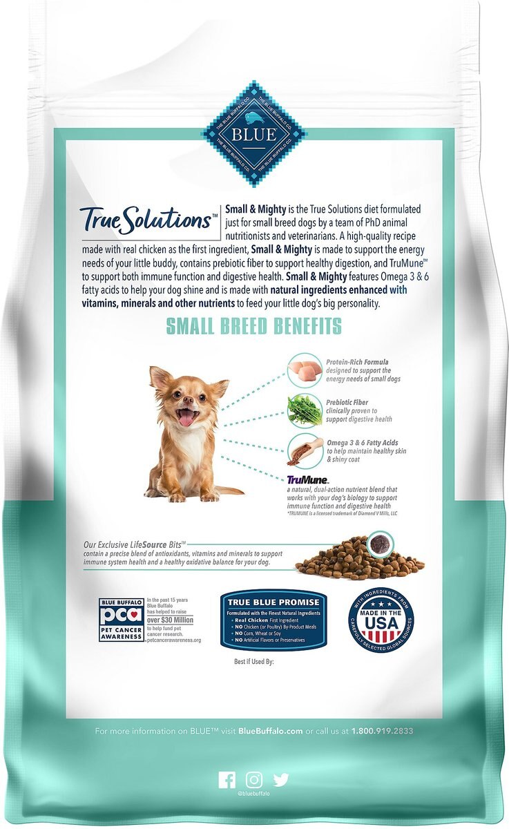 Blue Buffalo True Solutions Small and Mighty Small Breed Formula Adult Dry Dog Food