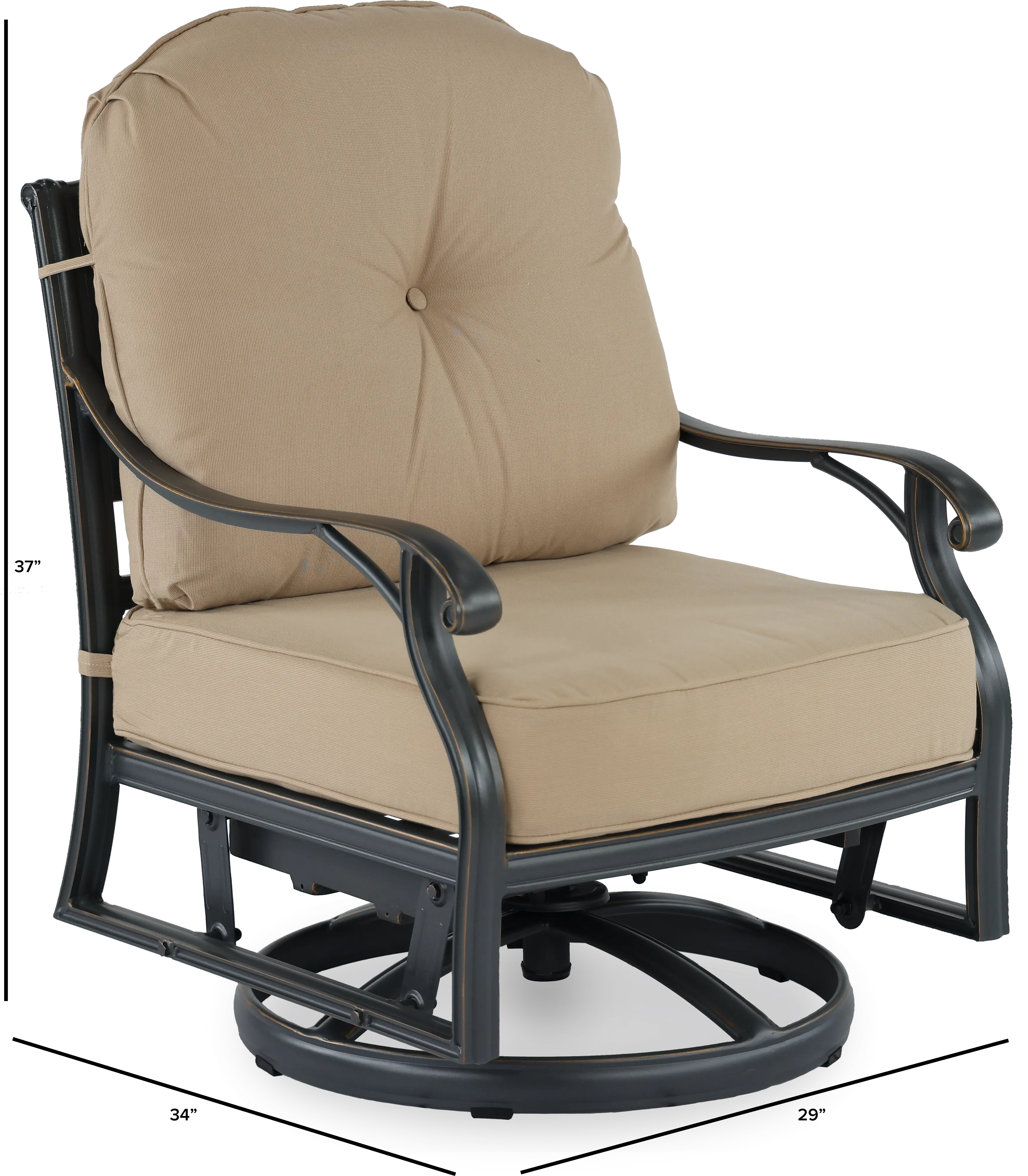 Ritter Sand Patio Glider Chair