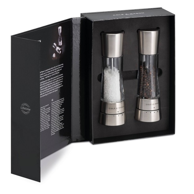 Stainless Steel Salt And Pepper Mill Gift Set