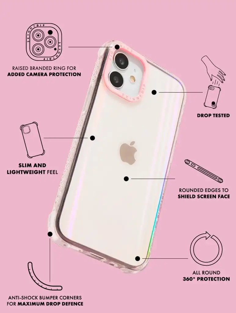 Pink Butterfly Shock Case