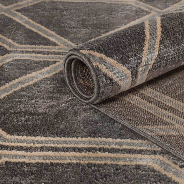 Modern Medallion Indoor Area Rug Or Runner By Blue Nile Mills