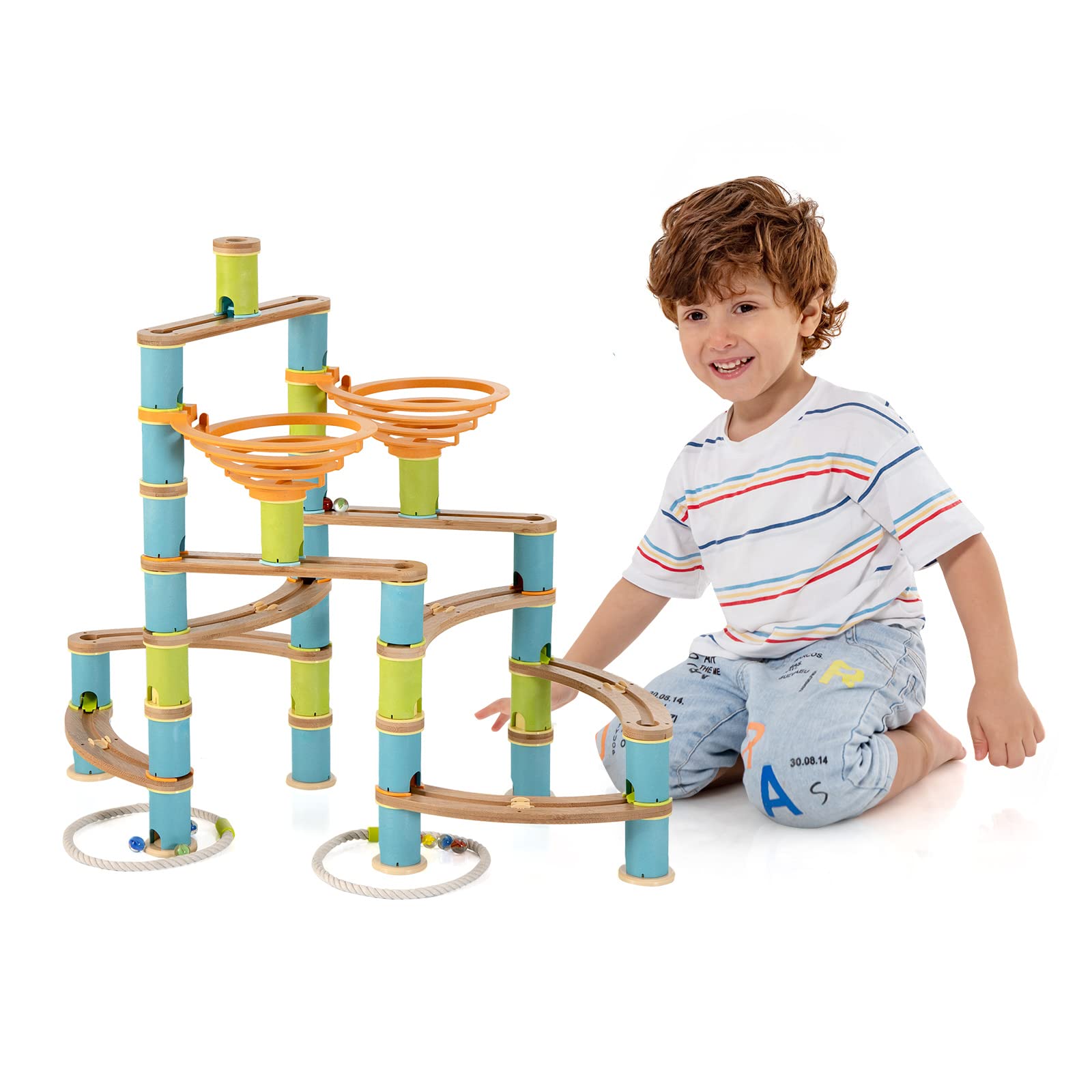 Costzon Kids Marble Run Building Toys