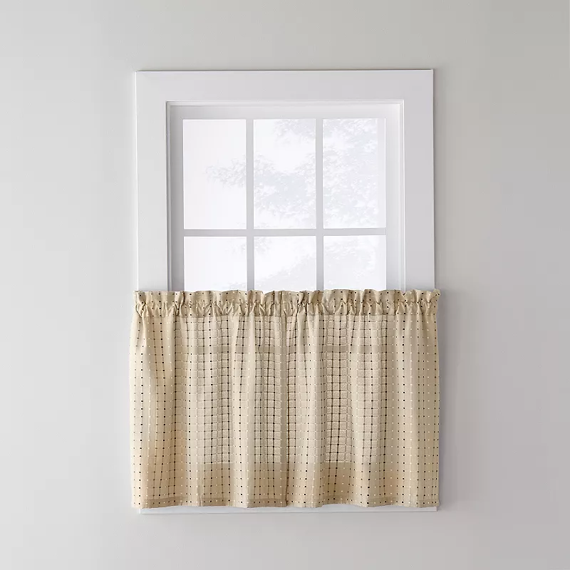 Saturday Knight， Ltd. Hopscotch Tier Curtain Pair