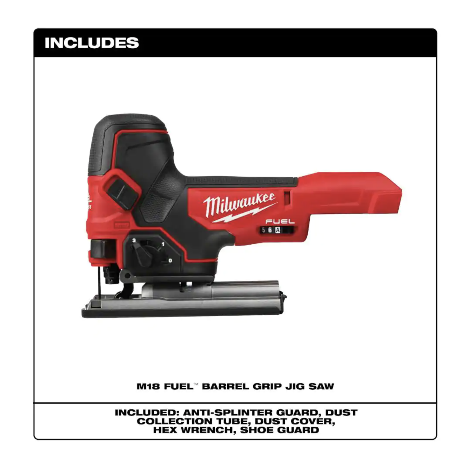 Milwaukee M18 FUEL 18V Lithium-Ion Brushless Cordless Barrel Grip Jig Saw (Tool Only)