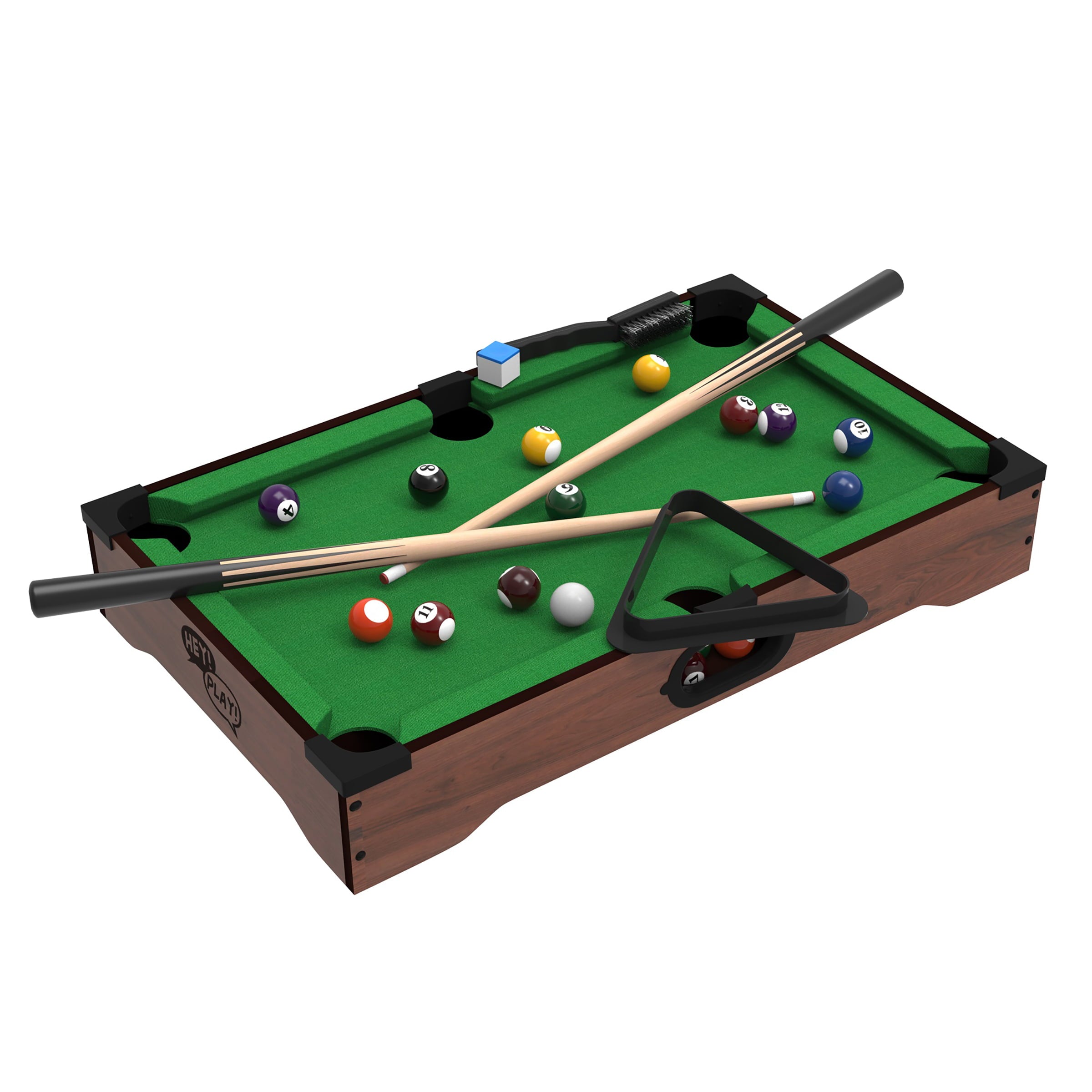 Hey! Play! Mini Table Top Pool Table Set