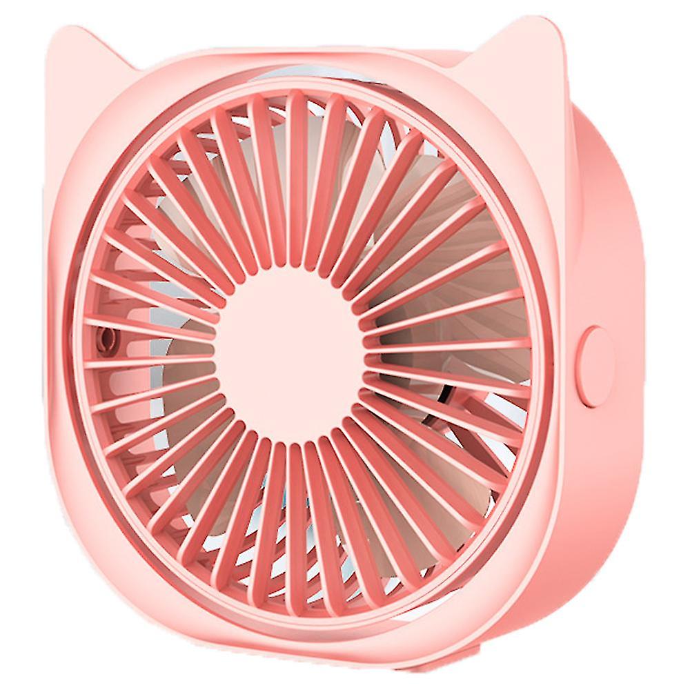 Small Personal Usb Desktop Cat Ear Fan， 3-speed Portable Desktop