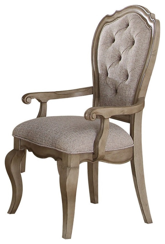 Emma Mason Signature Alexia Arm Chair in Antique Taupe (Set of 2)   Traditional   Dining Chairs   by Emma Mason  Houzz