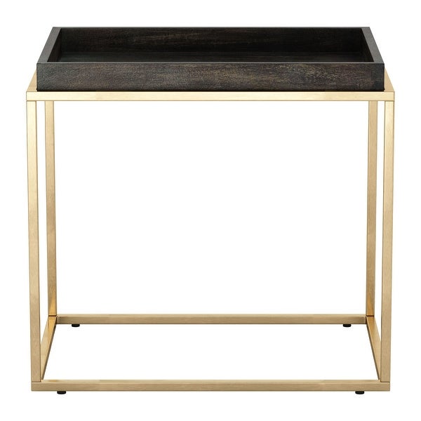 Jahre Side Table Black and Brass