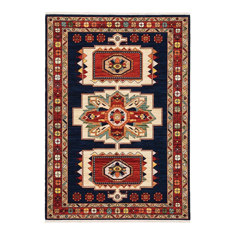 StyleHaven Linwood Southwest Border Fringed Area Rug