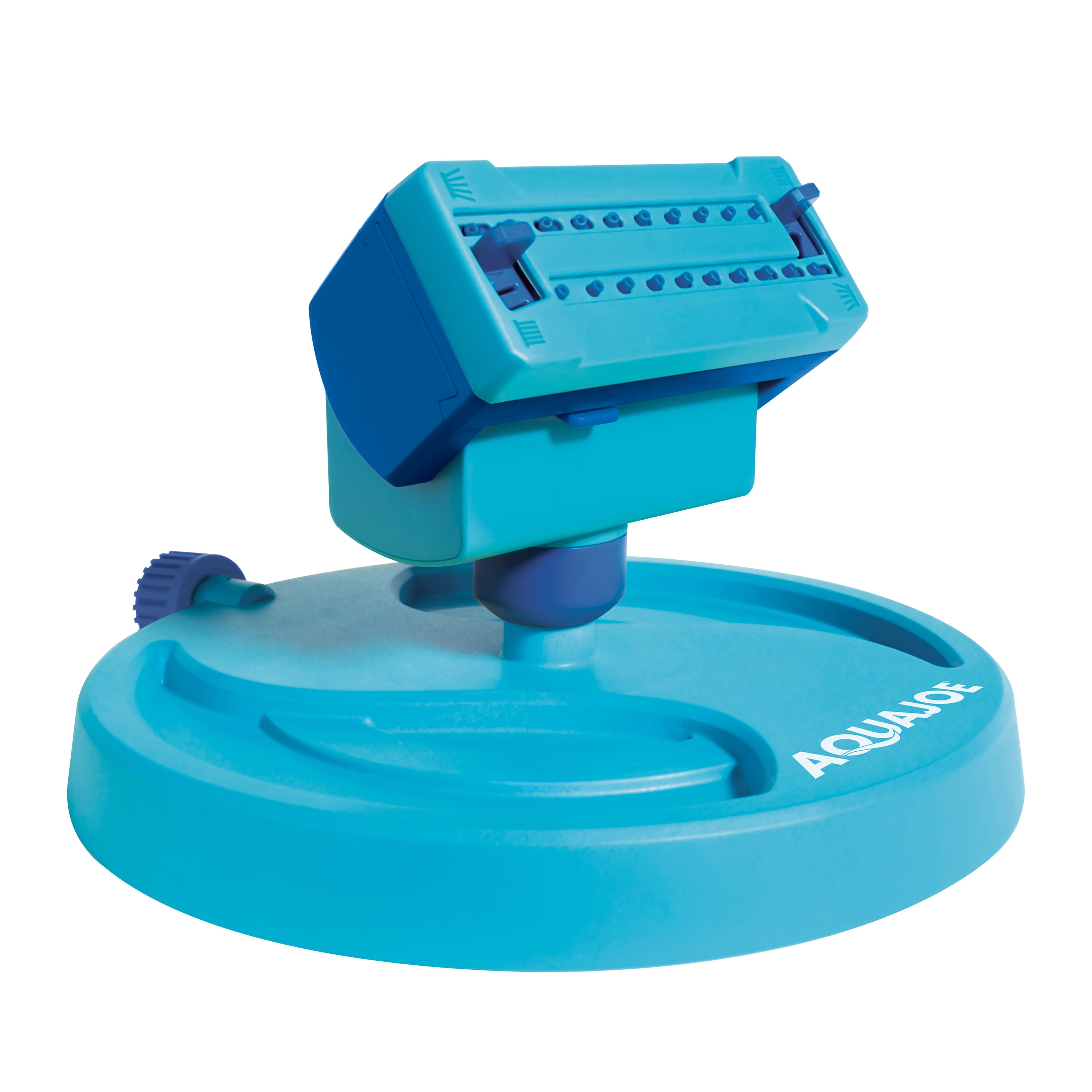 Aqua Joe Mini Gear-Driven Oscillating Sprinkler on Sled Base， Customizable Coverage， 4，250 Sq. ft. Max Coverage