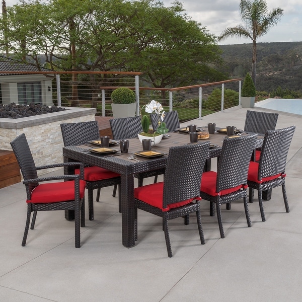 Deco 9 Piece Aluminum Outdoor Patio Dining Set