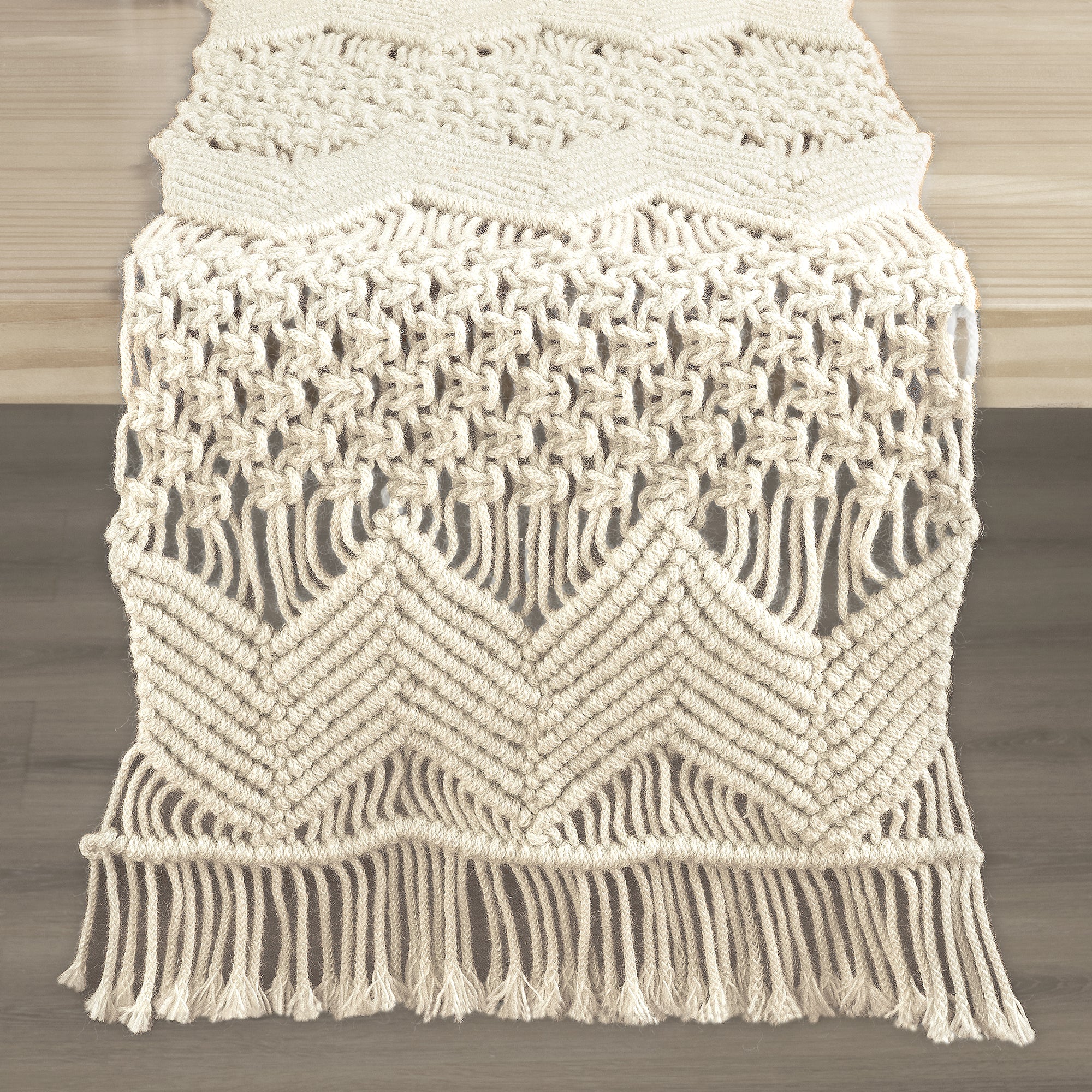 Boho Macrame Indoor/Outdoor Table Runner