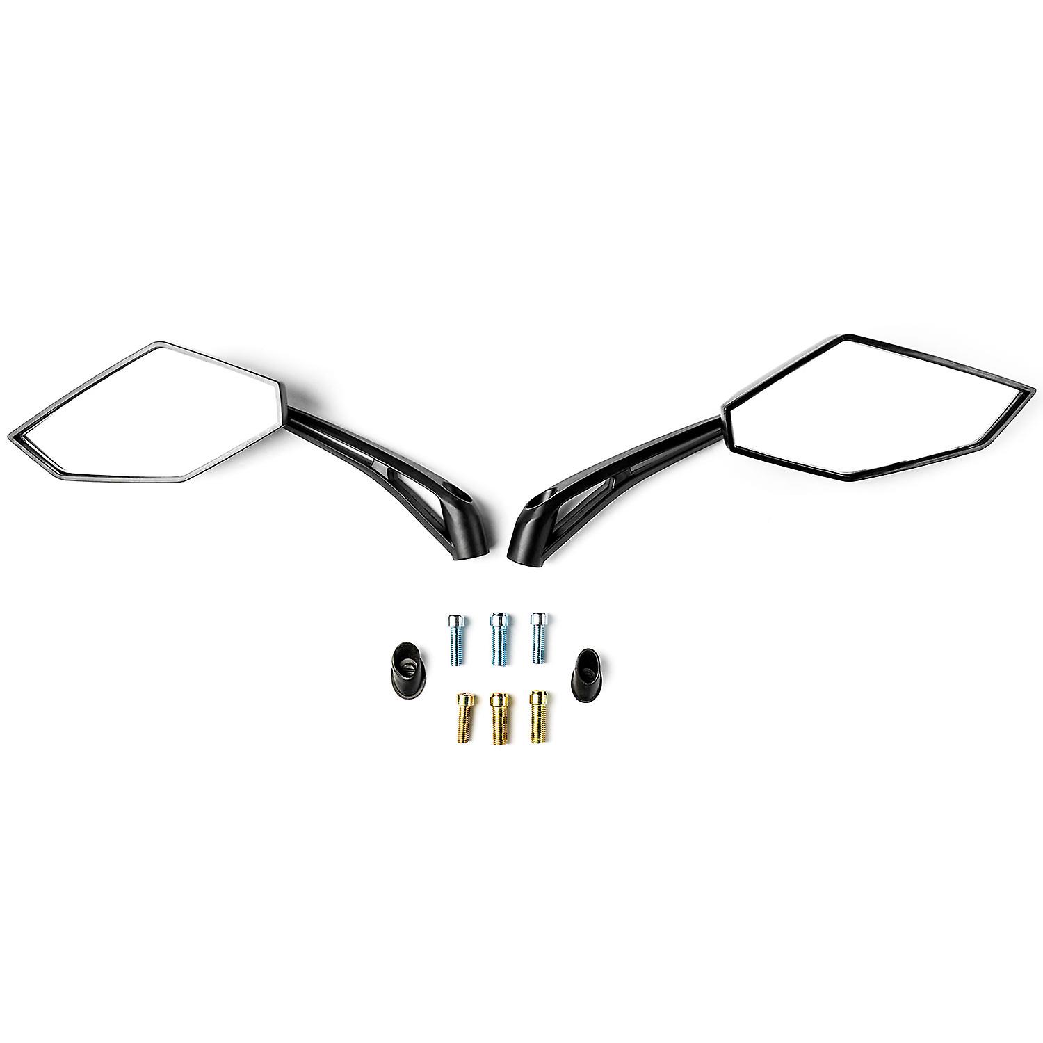 Universal Black Motorcycle Mirrors Compatible with Honda Valkyrie Rune 1500 1800