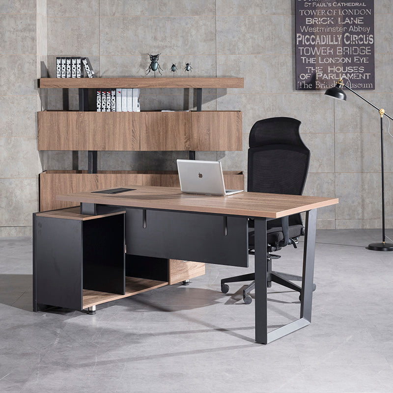 ADRIANO Executive Office Desk with Right Return 160-180cm - Light Brown