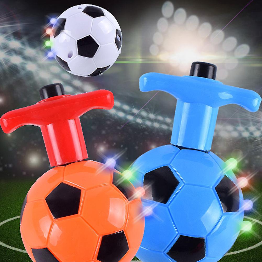 Led Lights Flashing Spinning Top Children Music Football Spinning Top Fingertip Electric Toy