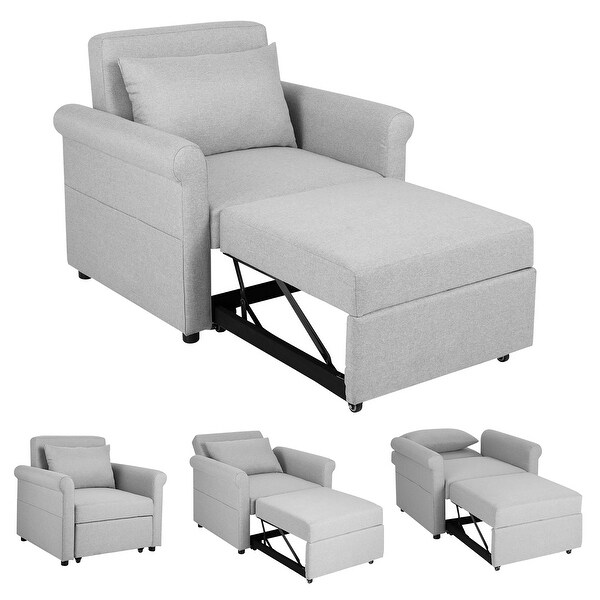 3 in 1 Convertible Sofa Bed Pull out Adjustable Reclining Sofa Chair