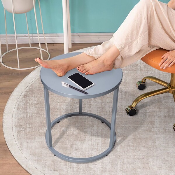 Pellebant Round Steel Side Table End Table