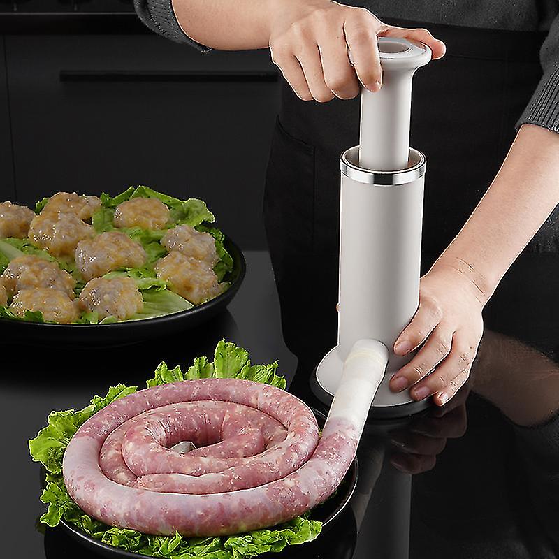 Kitchen Tools Sausage Enemator New Small Manual Sausage Meat Balls Shrimp Slide Making Artifact 22.5 * 9.5cm Pxcl