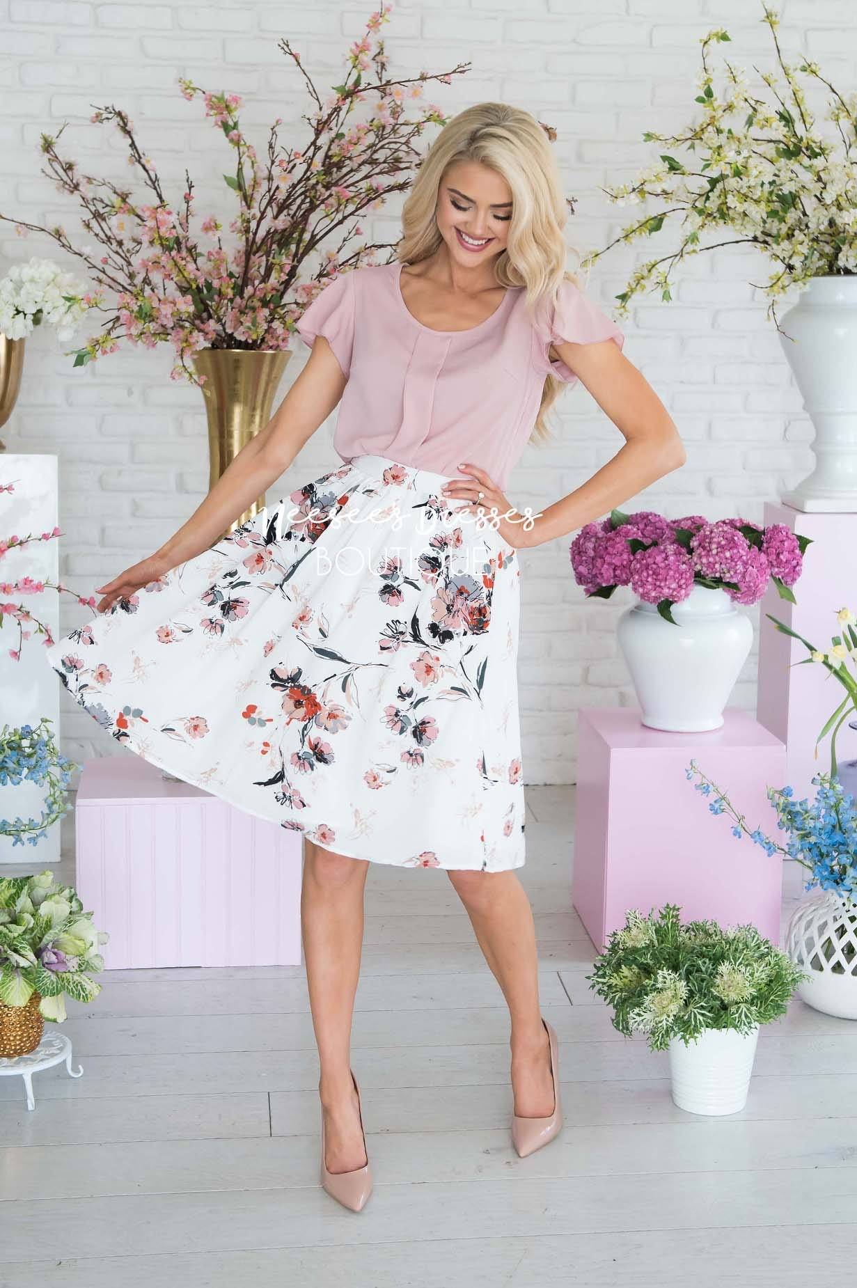 Adore Me Floral Skirt