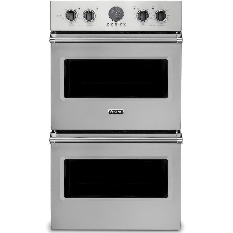 Viking 30-inch 9.4 cu.ft. Built-in Wall Double Oven with TruConvec Convection VDOE530SS