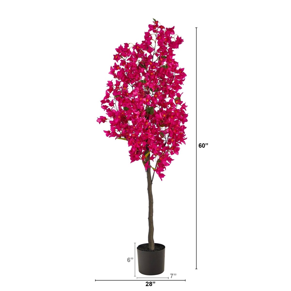 5’ Bougainvillea Artificial Tree | Vibrant & Lifelike Floral Décor