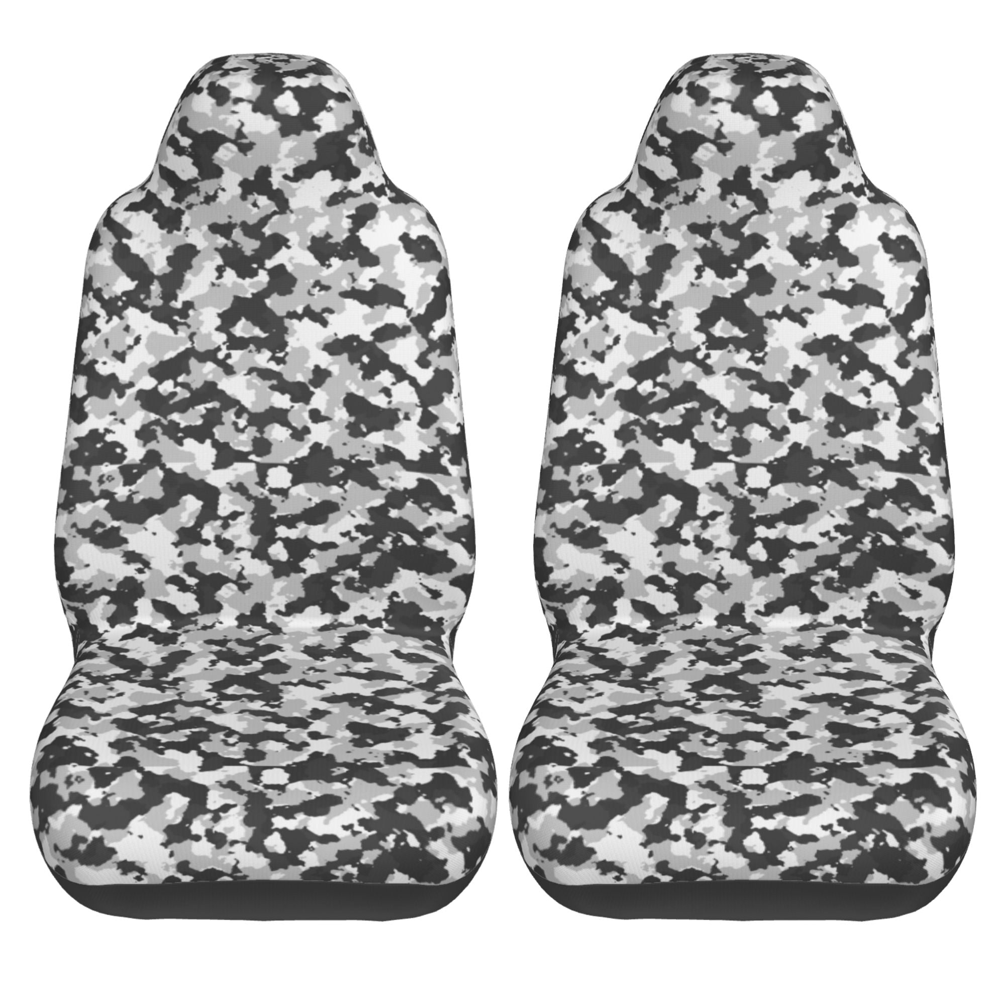 ZICANCN Car Seat Cover Snow Camouflage Texture Car Front Seat Covers Protectors ， Automotive Seat Covers for Cars Trucks Suv