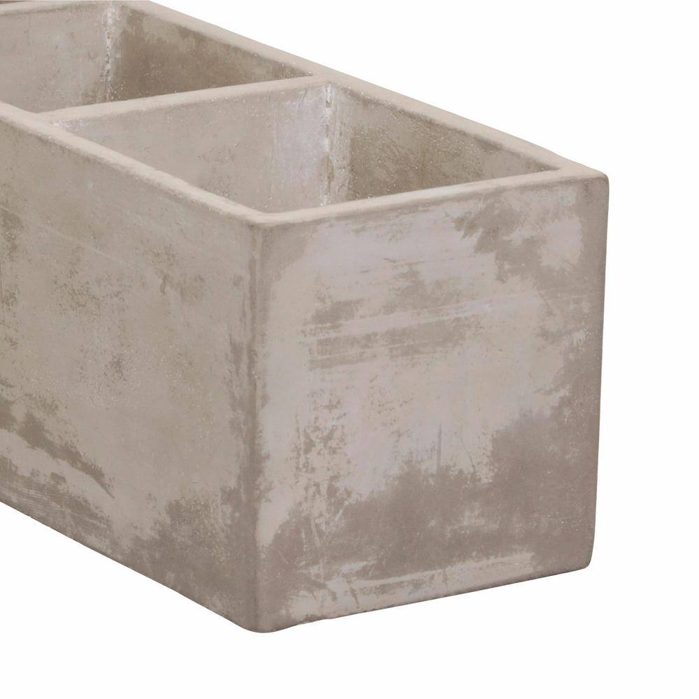 Tuscan 12 in. Concrete Trio Planter HD1147-102