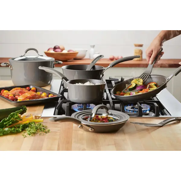 Rachael Ray 11-Piece Cook + Create Aluminum Nonstick Cookware Set