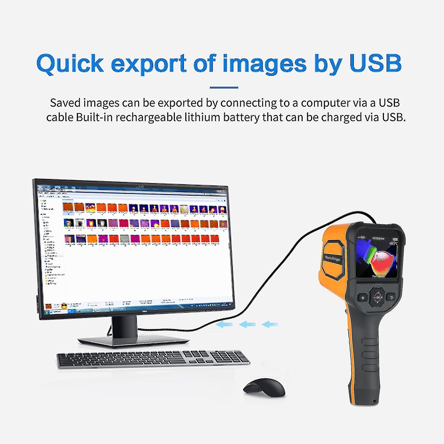 Thermal Imager Infrared Thermal Imaging Camera Handheld Industrial Infrared Camera Thermographic Camera -20~330(-4~626)