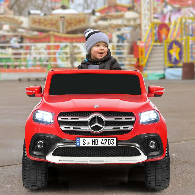 Licensed Mercedes Benz X Class Kids Ride-on Car 12V Battery Powered Vehicle Riding Toy Car with Trunk