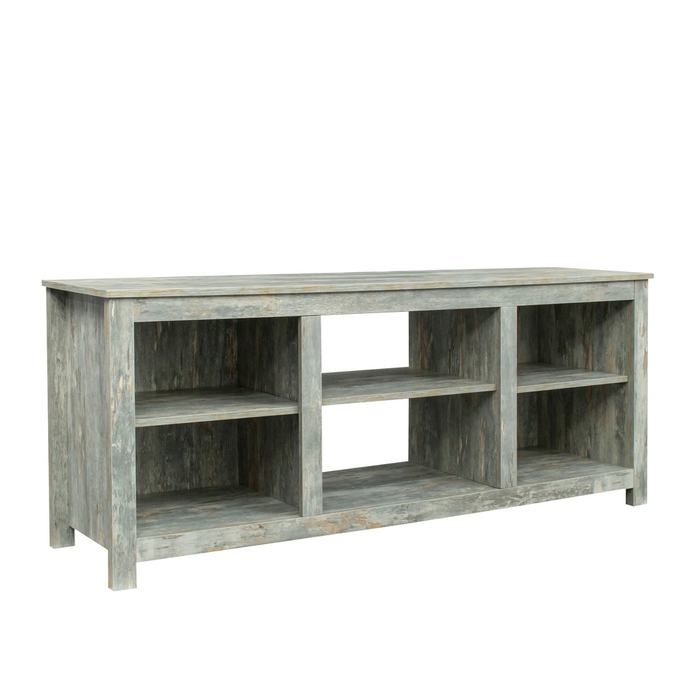 TV stand furniture with 4 storage compartments and 1 shelf