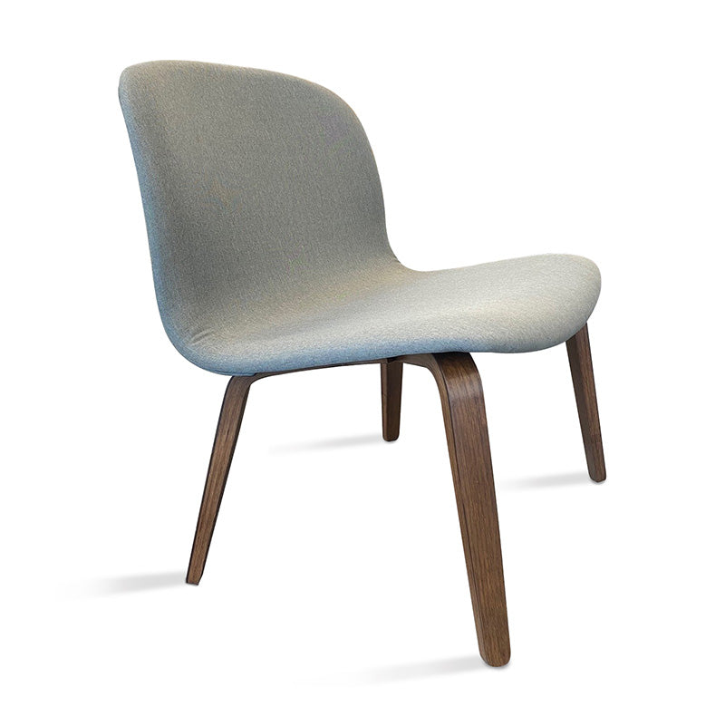 LOTTIE Lounge Chair - Walnut & Grey