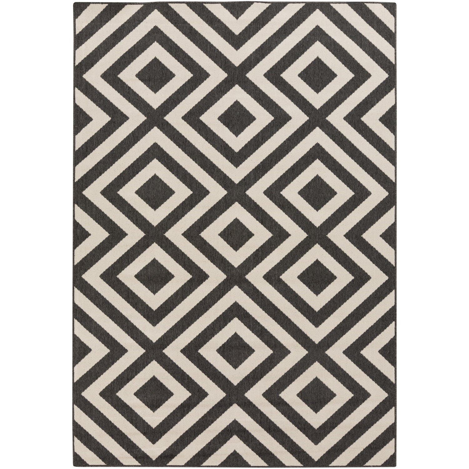 Alfresco Beige & Black Rug