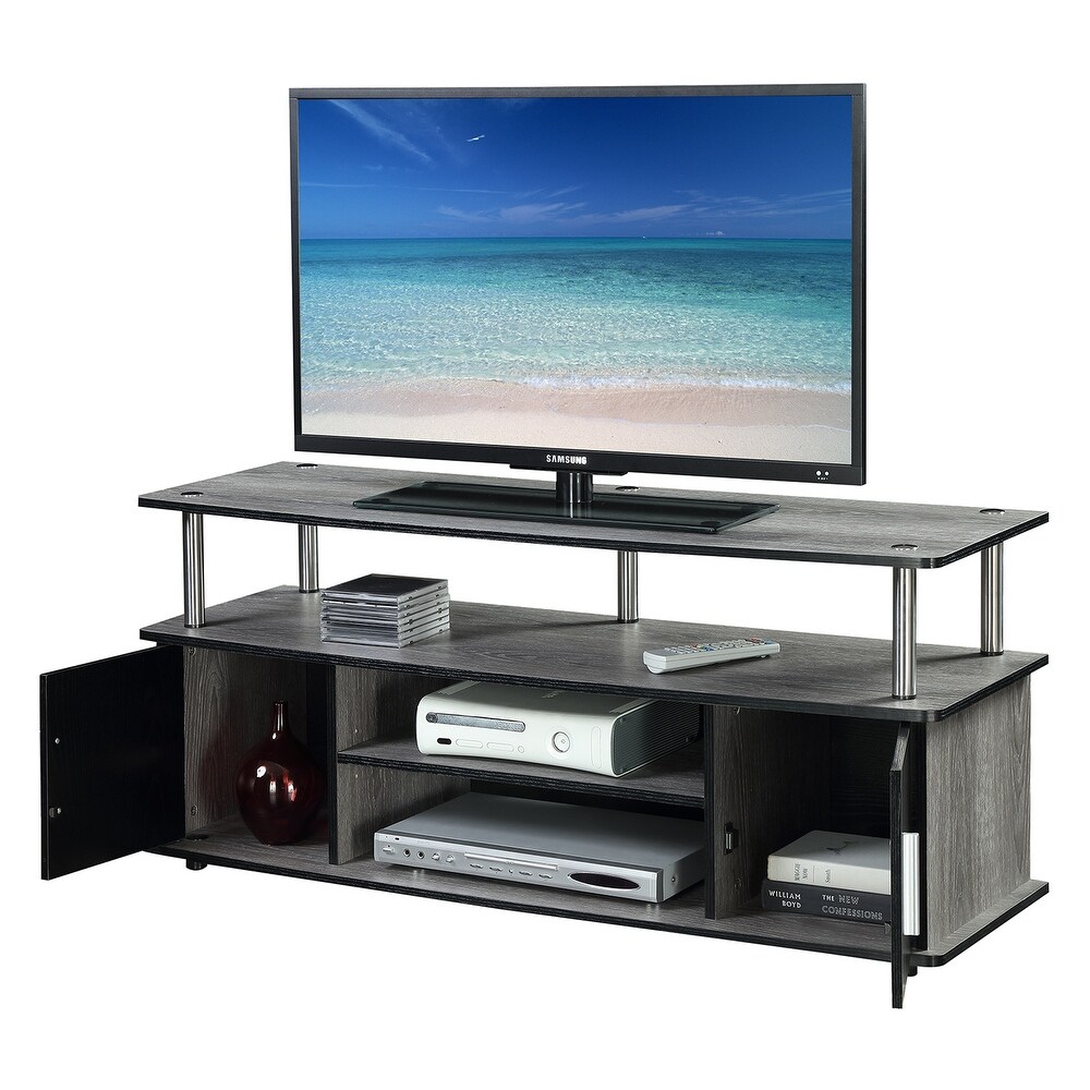 Convenience Concepts Designs2Go Monterey 55 inch TV Stand with Cabinets and Shelves