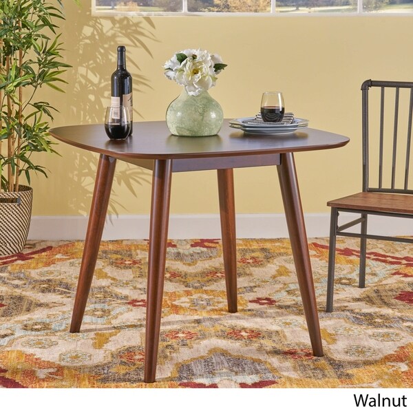 Wynonna Mid Century Modern Square Faux Wood Dining Table by Christopher Knight Home